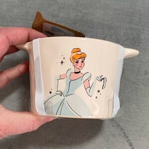 Rae Dunn Disney Princess ceramic measuring cups NWT, Cinderella,white, lt blue